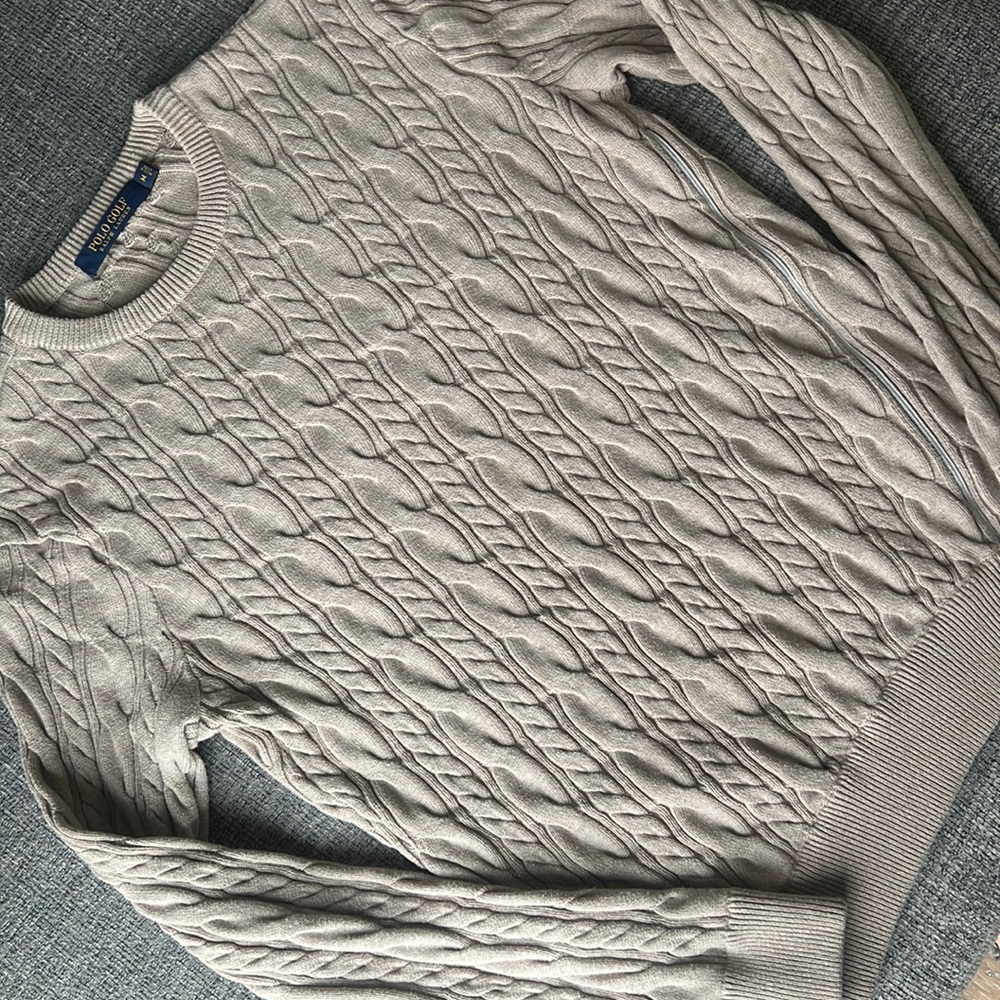 Ralph Lauren Polo Cable Knit Sweater, Size Medium